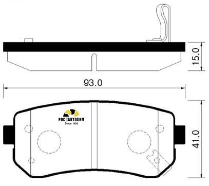 Колодки тормозные дисковые HSB HP1035