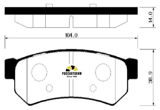 Колодки тормозные дисковые HSB HP2020