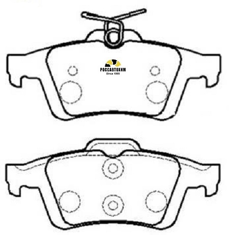 HP8225 Колодки тормозные дисковые зад,