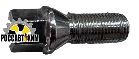 Болт М14*28*1,5 колесный, конус (S=17, Lобщ=55мм хром) 11611