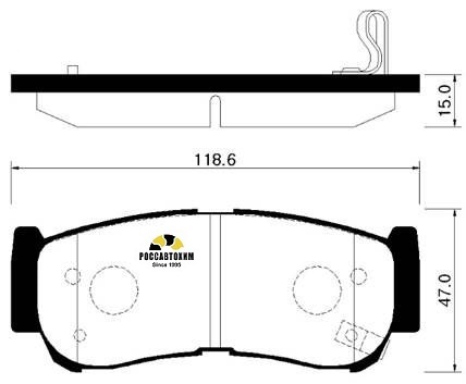 Колодки тормозные дисковые HSB HP0032