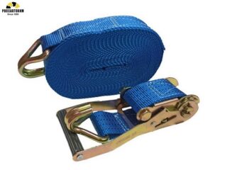 Стяжка (ремень) креп.груза (6 м,50 мм) 2,5-5т.кругл.ручка (лента+мех.)синий DA-02267