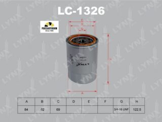 Фильтр масляный LYNXauto LC-1326