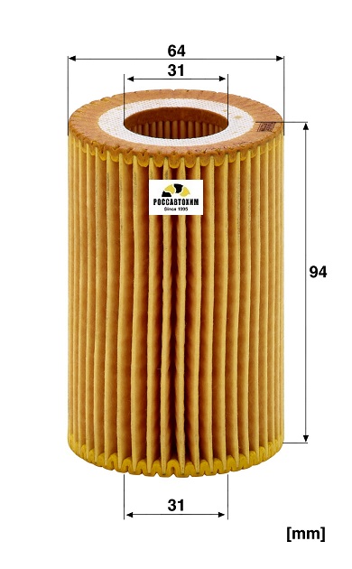 Фильтр масляный MANN HU712/9x