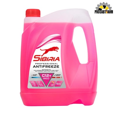 Антифриз SIBIRIA красный G12+ 5 кг 805600