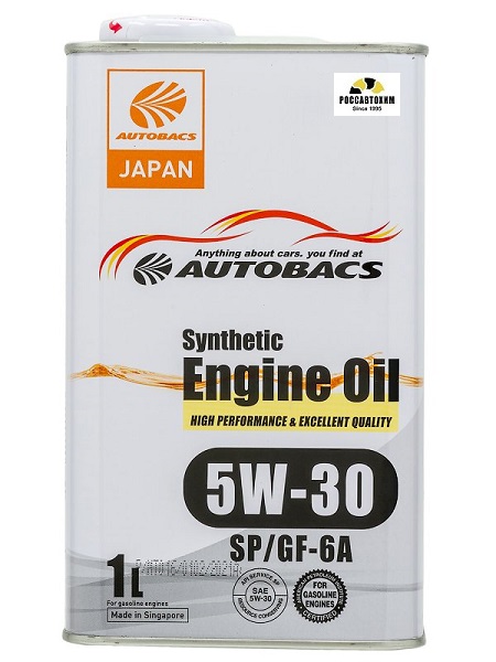 Масло моторное AUTOBACS ENGINE OIL SYNTHETIC 5W30 SP/GF-6A (1л) Сингапур