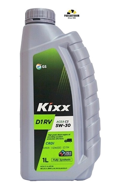 Масло моторное KIXX D1 RV 5W30 SN, C3 синт. 1л