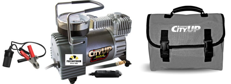Компрессор CITY UP EAGLE (40л/мин/10А) 215W в прикуриватель+крокодилы AC582