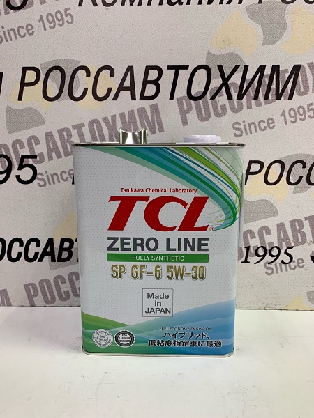 Масло моторное TCL Zero Line Fully Synth, Fuel Economy, SP, GF-6, 5W30, 4л (Арт. Z0040530SP)