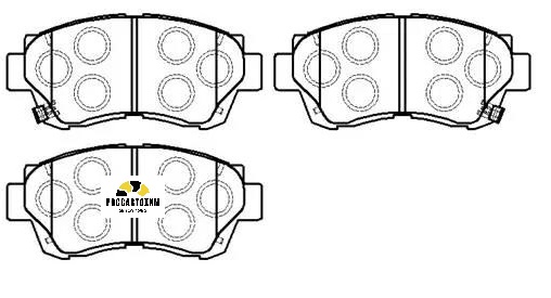 Колодки тормозные дисковые HSB HP5034