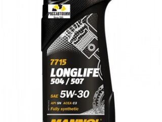 Масло моторное MANNOL 5w30 син. Longlife 504/507 (O.E.M. for VW Audi Skoda) MN7715 1л