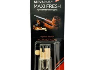 014/18 Ароматизатор-подвеска 'БУТЫЛОЧКА НА ШНУРОЧКЕ (5мл) Кожа и Табак