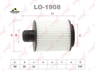 Фильтр масляный (вставка) LYNXauto LO-1908