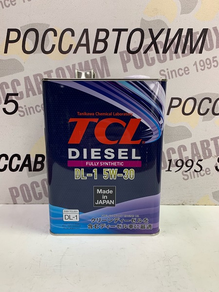 Масло моторное TCL Diesel, Fully Synth, DL-1, 5W30 4л D0040530