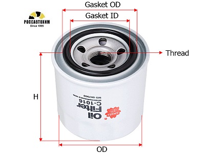 Фильтр масляный Sakura C1016 HYUNDAI/KIA (W811/80)
