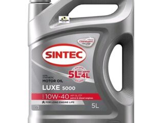 Масло моторное SINTEC 10W40 Люкс 5000 API SL/CF п/с 5л Акция 5л по цене 4л (600300)