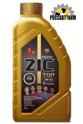 Масло моторное ZIC TOP 5W40 1л API SP ACEA A3/B4
