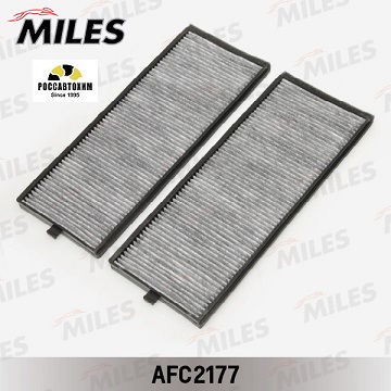 Фильтр салонный угольный MILES AFC2177 (2 штуки)