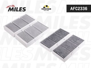 Фильтр салонный угольный MILES AFC2336 (2 штуки)