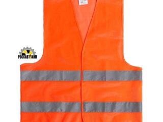 Жилет сигнальный, светоотражающий, оранжевый, 2 класс, размер 68×55 см, 60г/м2        3628606