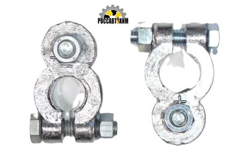 Клемма АКБ (свинец с крепежем , усиленная)