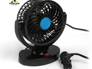 Вентилятор салона TORSO, 12 В, поворотный 360°