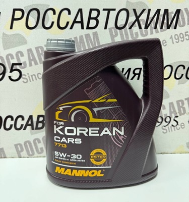 Масло моторное MANNOL 5w30 син for Korean cars 4л