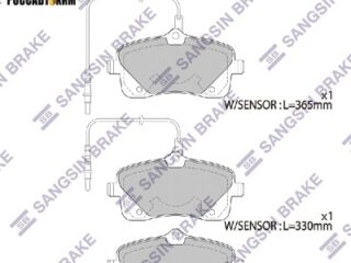 Колодки тормозные передние SANGSIN SP4052