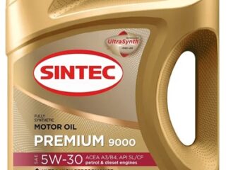 Масло моторное SINTEC 5W40 Premium 9000 A3/B4 SN/CF синт 4л