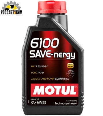 Масло моторное MOTUL 6100 SAVE-NERGY 5w30 SL, A5/B5 1л