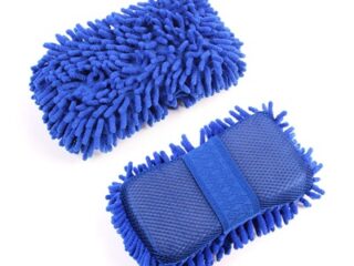 Губка для мытья авто, 20×11 см, микрофибра, МИКС 2049815