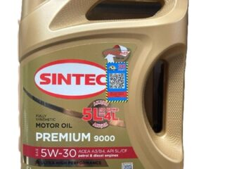 Масло моторное Sintec 5W-30 Premium 9000 ACEA A3/B4 SL/CF 5л по цене 4л