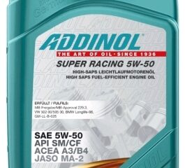 Масло моторное ADDINOL Super Racing 5W50 SM/CF, A3/B4 синт. 1л