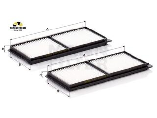 Фильтр салона MANN CU23001-2 (комплект 2 шт)