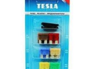 Набор предохранителей TESLA вилочка (12шт+пинцет) блистер F224