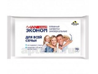 Салфетки Смарт  влажные для всей семьи( 70шт. )
