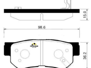Колодки тормозные дисковые HSB HP0008