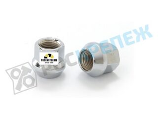 Гайка М12*1,25 колесная открыт (S=19, L=21мм, хром) 19692