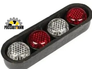 Болты номерн.знака с катафотами (к-т 4шт)(2 бел + 2 касн)