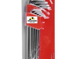 Набор ключей TORX-профиль 9пр.( т10 - т50, длина  95 - 220мм ) ЕРМАК (657-188)