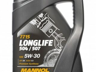 Масло моторное MANNOL 5w30 син. Longlife 504/507 (O.E.M. for VW Audi Skoda) MN7715 5л