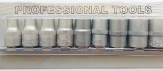 Набор головок 1/2 10 предметов 6 граней Сервис К / 77550 /