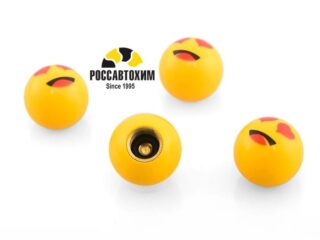 Колпачок на вентиль, TORSO, Смайл, набор 4 шт   9750290