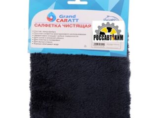 Тряпка для мытья авто, Grand Caratt, плюшевая, 20×40 см, черная 7343019