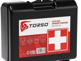 Аптечка первой помощи TORSO дорожная, состав РФ 2024 1508665
