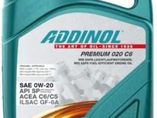 Масло моторное ADDINOL Premium 020 C6 0W20 синт. 5л