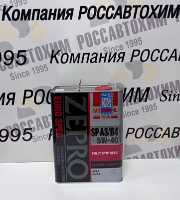 ZEPRO EURO SPEC FS SP A3/B4 5W40 / Масло моторное синтетическое (4л)