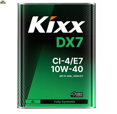 Масло моторное KIXX DX7 10W40 CI-4/SL, E7 синт. 4л