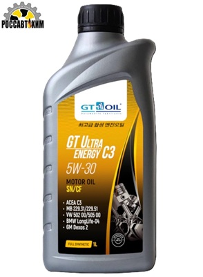 Масло моторное GT OIL Ultra Energy C3 SAE 5W-30 API SM SN/CF 1 л