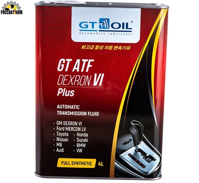 Масло трансмиссионное GT OIL ATF Dexron VI Plus 4 л